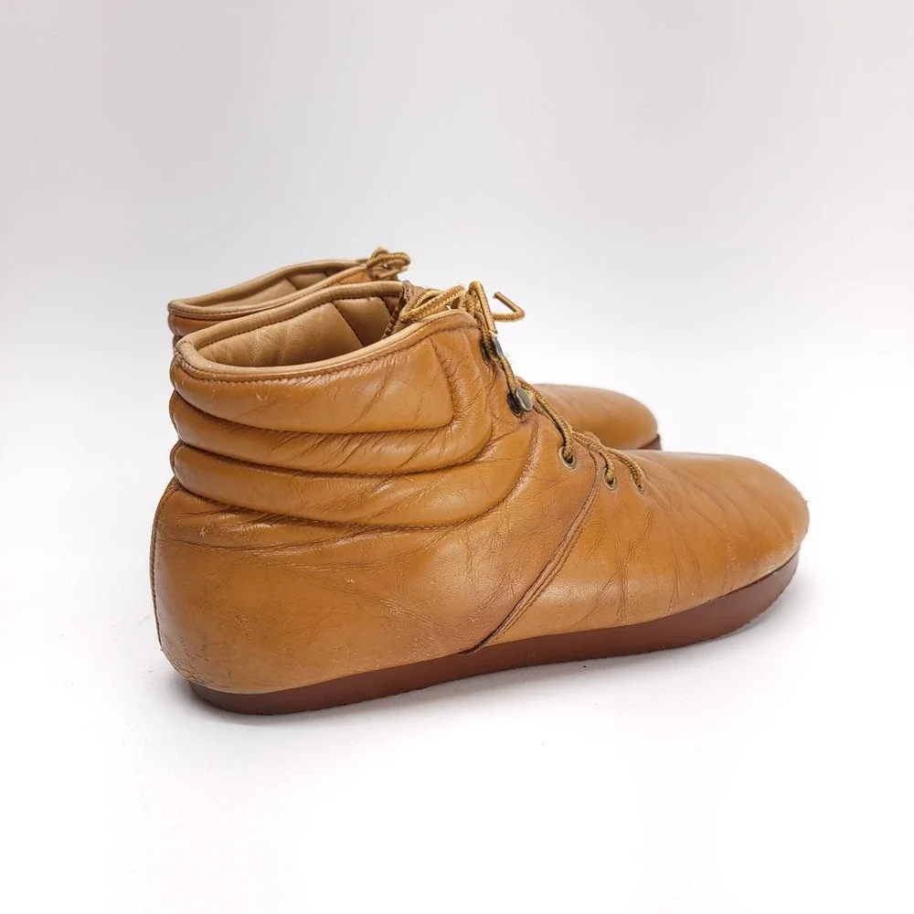 Vintage Roots Men's Leather Shoes Boots‎ 10.5 M Natural Footwear Whiskey Brown